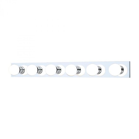 Thomas Vanity Strips 6-Light Wall Lamp in Chrome SL74184